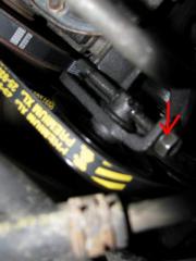 A/C Belt adjuster bolt