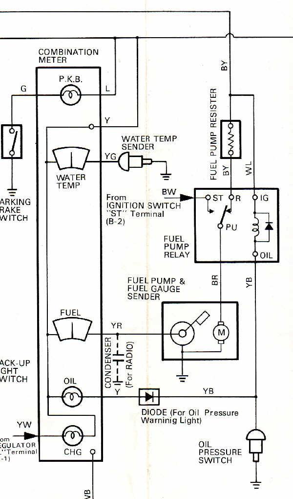 1975 Electric fuel pump wiring diagram - Electrical - Toyota Motorhome